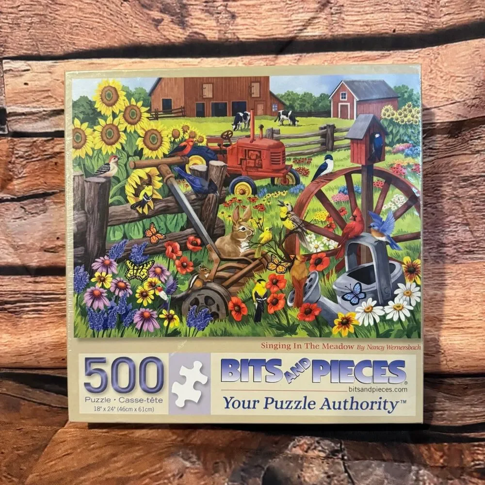 Bits and Pieces 500-Piece Jigsaw Puzzle Singing In The Meadow 18x24 in